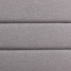 Idimex Lit 1 place FLORIDA, 90 x 190 cm, capitonné avec sommier, revêtement en tissu gris