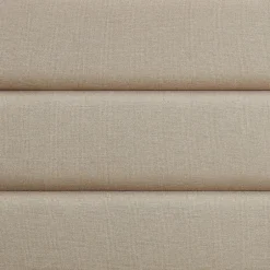 Idimex Lit 1 place FLORIDA, 90 x 190 cm, capitonné avec sommier, revêtement en tissu beige Outlet
