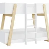 Enfant Vente-unique Lit superposés 90 x 190 cm - Blanc et naturel - CORODELA