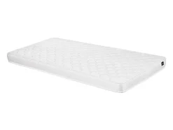 Vente-unique Lit 90 x 190 cm avec 2 tiroirs - Tissu - Rose + Matelas - SARAH