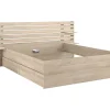 Vente-unique Lit 180 x 200 cm avec rangements - Coloris : Naturel + Sommier - TENALIA Hot