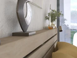 Vente-unique Lit 180 x 200 cm avec rangements - Coloris : Naturel - TENALIA Sale