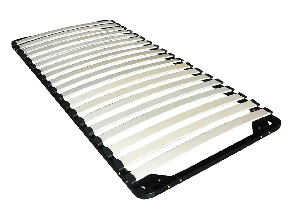 Vente-unique Lit 90 x 190 cm avec rangements - Coloris : Naturel et blanc + Sommier + Matelas - LOSTYA Best
