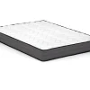 Vente-unique Lit 140 x 190/200 cm avec rangements - Coloris : Naturel + Sommier + Matelas - TENALIA II Outlet