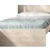 Pegane Lit adulte couchage 90X190 coloris naturel - Longueur 194 x Profondeur 95 x Hauteur 67 cm
