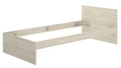Pegane Lit adulte couchage 90X190 coloris naturel - Longueur 194 x Profondeur 95 x Hauteur 67 cm