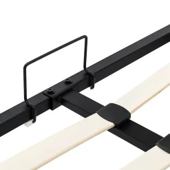Gutent Lit adulte lit 160x200 cm lit rembourré hydraulique lit double avec sommier à lattes pu blanc crème Online