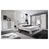 Meublorama Lit adulte 180x200 collection IRINA. Coloris gris clair et gris foncé