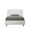 Ityhome Lit Annalisa en simili cuir blanc avec sommier tapissé 120x210 Hot