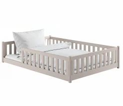 Enfant Petits-Meubles Lit au sol 140x200 sommier inclus Maya Cachemire