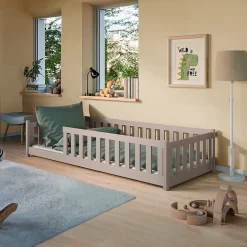 Enfant Petits-Meubles Lit au sol 90x200 sommier inclus Maya Cachemire