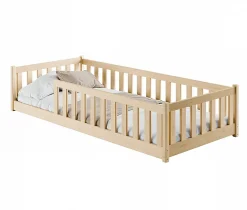 Petits-Meubles Lit au sol 90x200 sommier inclus Maya Bois Outlet