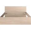 Vente-unique Lit avec 2 tiroirs 160 x 200 cm - coloris : Naturel et beige + Sommier - VELONA