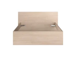Vente-unique Lit avec 2 tiroirs 140 x 190 cm - coloris : Naturel et beige + Sommier - VELONA Sale