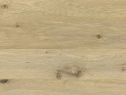 Vente-unique Lit avec chevets 160 x 200 cm - Avec LEDs - Coloris : Naturel et noir + Sommier - ARIADA