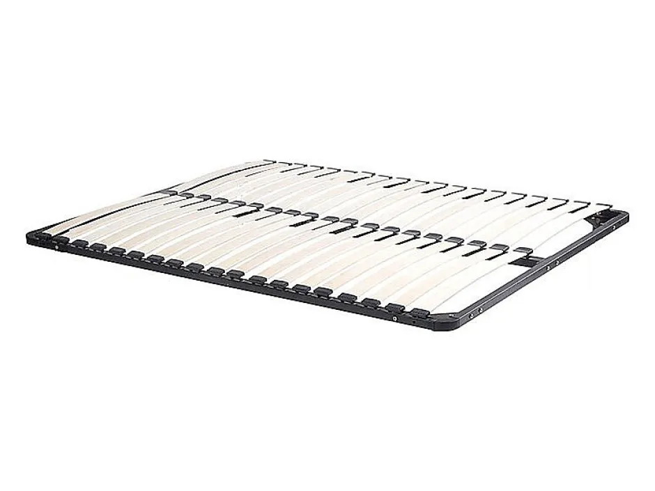 Vente-unique Lit avec chevets 160 x 200 cm - Avec LEDs - Coloris : Naturel et blanc + Sommier + Matelas - ELYNIA Hot