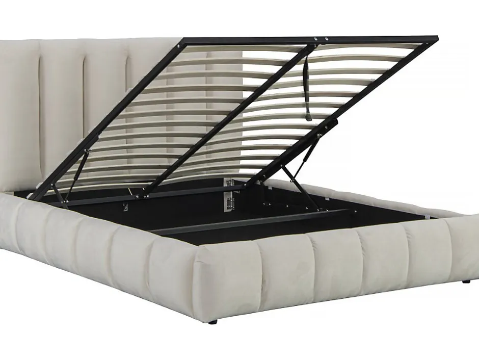 Palozi Home Lit avec coffre "Annie" 180 x 200 cm Beige