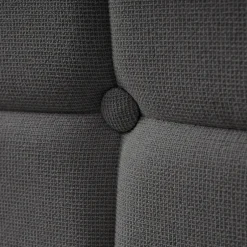 Okwish Lit avec rangement 90 x 200 cm - Lit Simple avec Tiroirs et LED - Lin Bois Métal - Sans Matelas - Gris