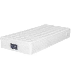 Okwish Lit avec rangement 90 x 200 cm - Lit Simple avec Ports USB et Matelas - Lin Bois Métal - avec Matelas - Beige