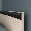 Vente-unique Lit avec rangements 140 x 190 cm - 2 tiroirs et 1 niche - Coloris : Naturel - PABLO Clearance
