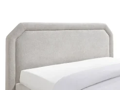 Vente-unique Lit avec tiroirs 140 x 190 cm - Tissu - Beige - INASTO