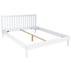 Weber Industries Lit avec tête à barreaux PARKER 160 x 200 cm / Blanc Best