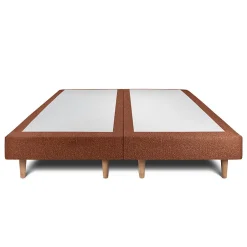 Sommeil De Plomb Lit avec tête de lit bouclette et sommier tapissier - Lit en bois massif New