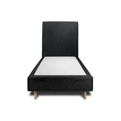 Sommeil De Plomb Lit avec tête de lit bouclette et sommier tapissier - Lit en bois massif