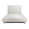 Sommeil De Plomb Lit avec tête de lit bouclette et sommier tapissier - Lit en bois massif