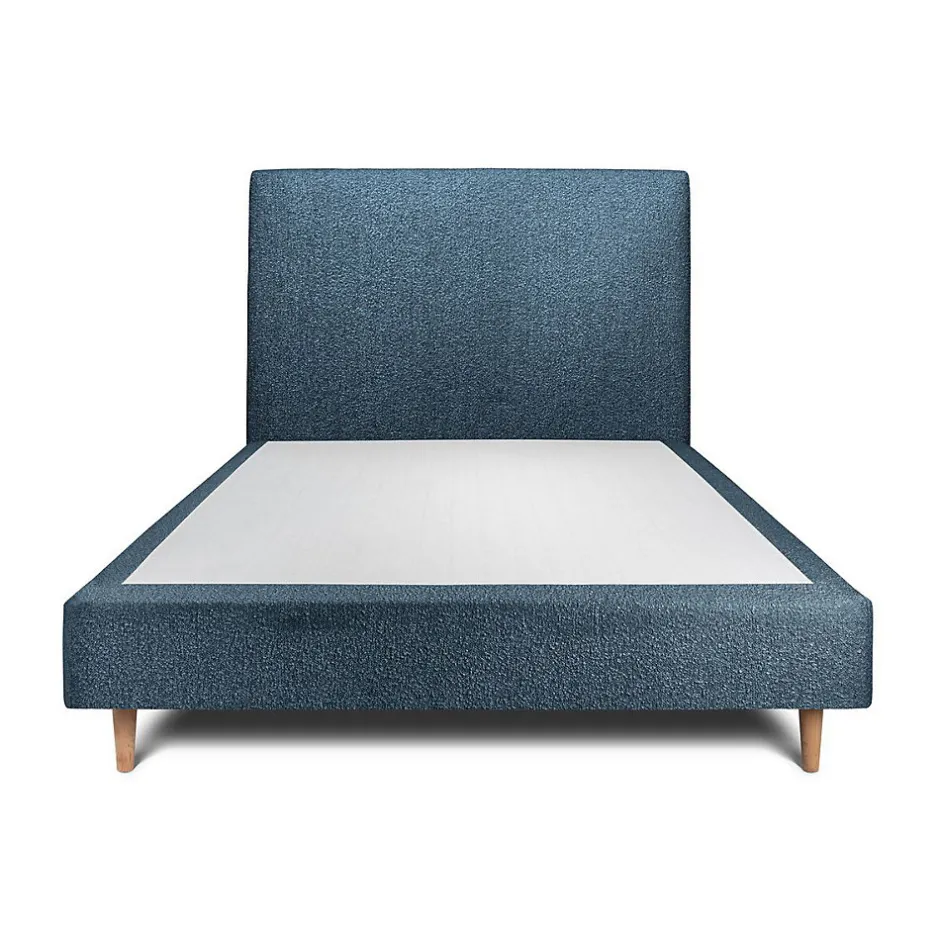 Sommeil De Plomb Lit avec tête de lit bouclette et sommier tapissier - Lit en bois massif