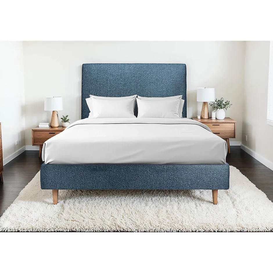 Sommeil De Plomb Lit avec tête de lit bouclette et sommier tapissier - Lit en bois massif
