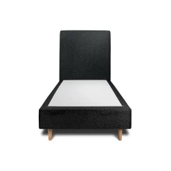 Sommeil De Plomb Lit avec tête de lit bouclette et sommier tapissier - Lit en bois massif