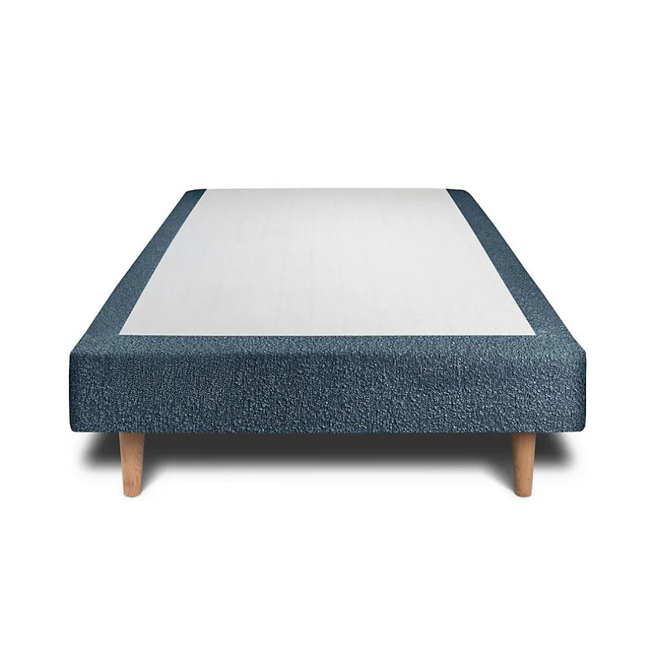 Sommeil De Plomb Lit avec tête de lit bouclette et sommier tapissier - Lit en bois massif Clearance