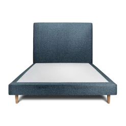 Sommeil De Plomb Lit avec tête de lit bouclette et sommier tapissier - Lit en bois massif