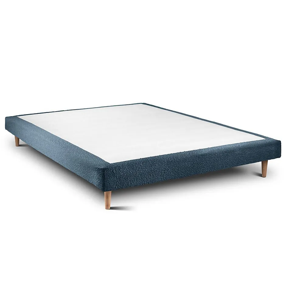 Sommeil De Plomb Lit avec tête de lit bouclette et sommier tapissier - Lit en bois massif