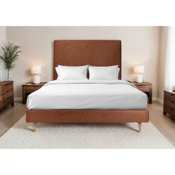Sommeil De Plomb Lit avec tête de lit bouclette et sommier tapissier - Lit en bois massif Clearance