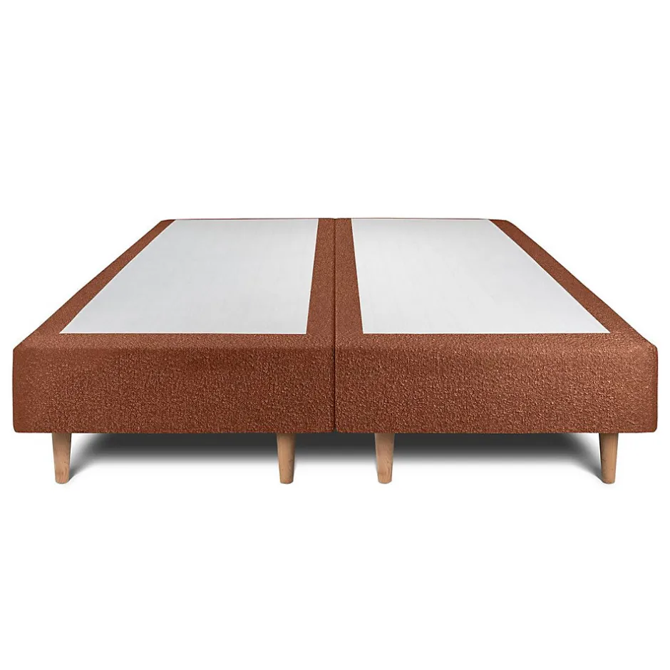 Sommeil De Plomb Lit avec tête de lit bouclette et sommier tapissier - Lit en bois massif Clearance