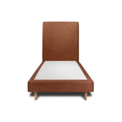 Sommeil De Plomb Lit avec tête de lit bouclette et sommier tapissier - Lit en bois massif