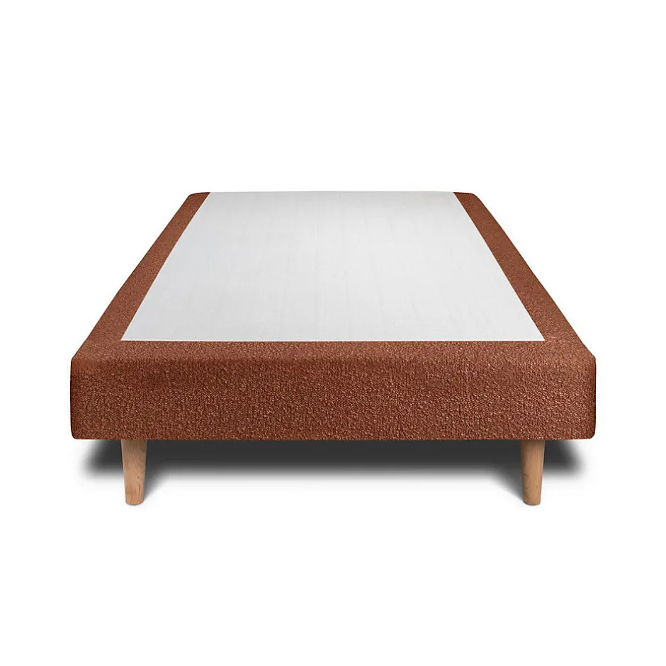 Sommeil De Plomb Lit avec tête de lit bouclette et sommier tapissier - Lit en bois massif