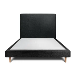 Sommeil De Plomb Lit avec tête de lit bouclette et sommier tapissier - Lit en bois massif