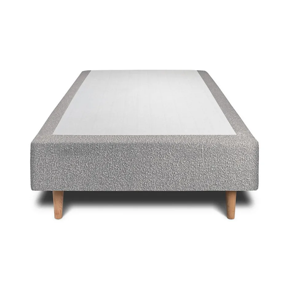 Sommeil De Plomb Lit avec tête de lit bouclette et sommier tapissier - Lit en bois massif