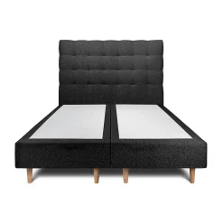 Sommeil De Plomb Lit avec tête de lit capitonnée et sommier tapissier - Lit en bois massif Clearance