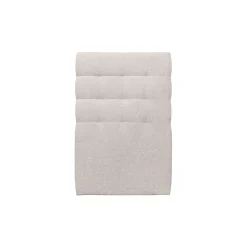 Sommeil De Plomb Lit avec tête de lit capitonnée tissu et sommier kit - Lit en bois massif
