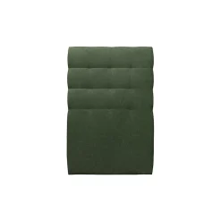 Sommeil De Plomb Lit avec tête de lit capitonnée tissu et sommier kit - Lit en bois massif