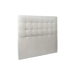 Sommeil De Plomb Lit avec tête de lit capitonnée velours et sommier - Lit en bois massif