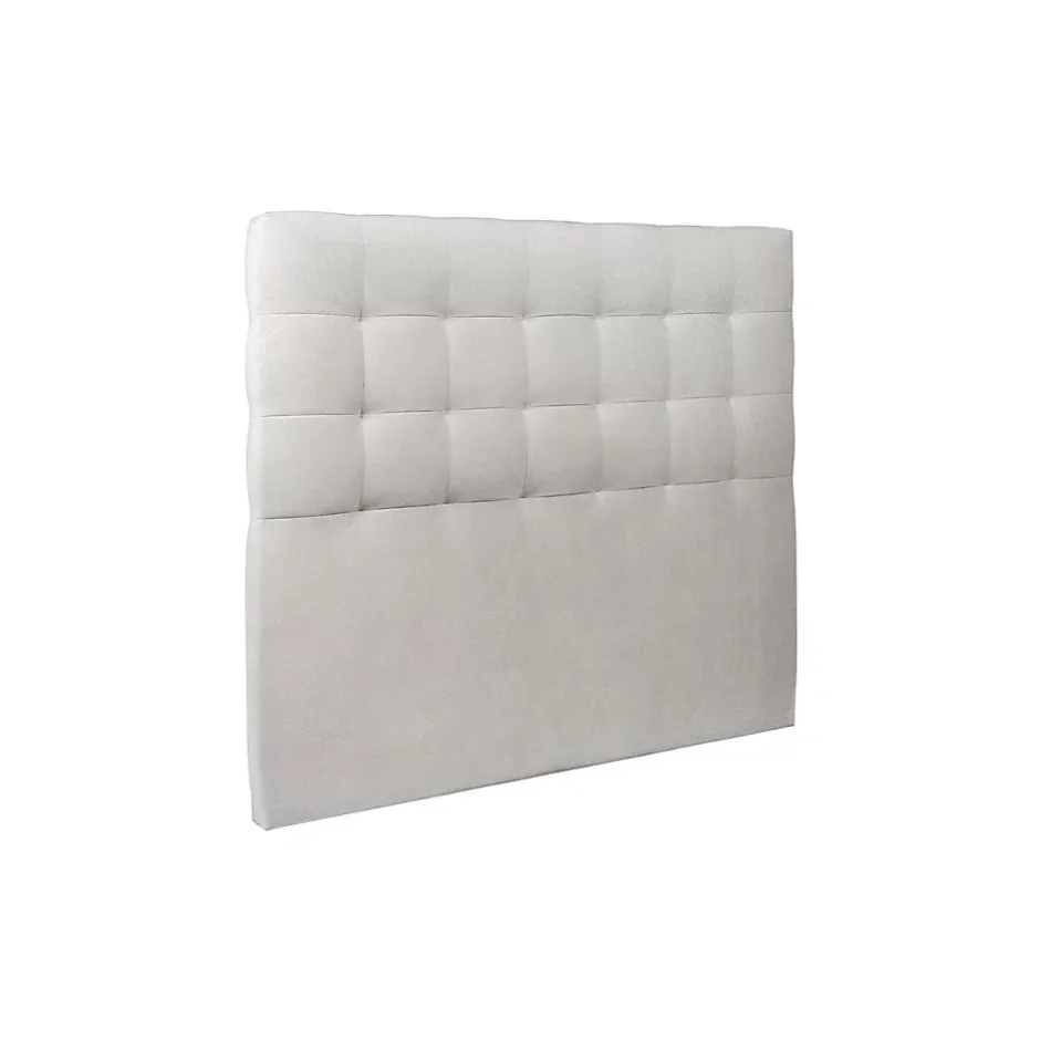 Sommeil De Plomb Lit avec tête de lit capitonnée velours et sommier kit - Lit en bois massif New