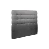 Sommeil De Plomb Lit avec tête de lit capitonnée tissu et sommier kit - Lit en bois massif Best