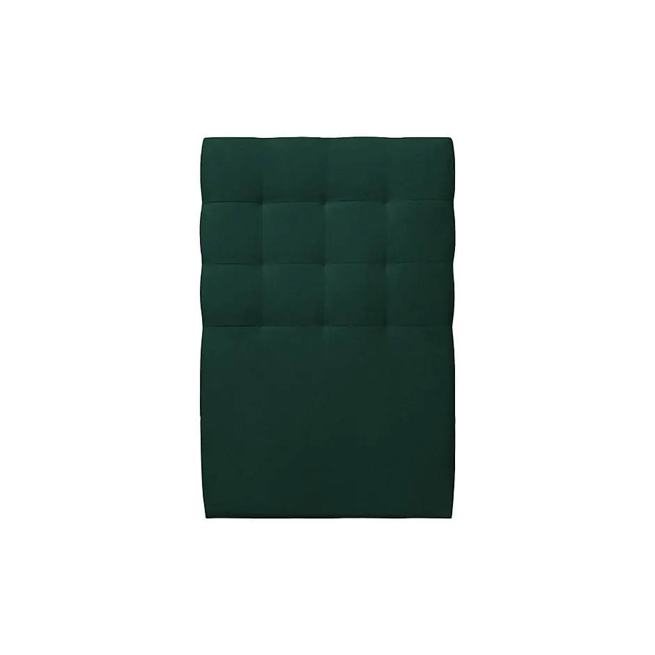 Sommeil De Plomb Lit avec tête de lit capitonnée velours et sommier - Lit en bois massif Outlet