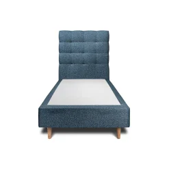 Sommeil De Plomb Lit avec tête de lit capitonnée et sommier tapissier - Lit en bois massif Sale