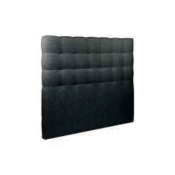 Sommeil De Plomb Lit avec tête de lit capitonnée et sommier tapissier - Lit en bois massif